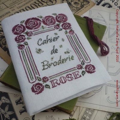 ref F26 – Cahier de broderie, jardinage, tricot, recettes ...